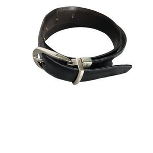 Perry Ellis Black brow reverse Buckle Closure Belt‎